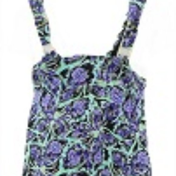 New $98 Fit 4 U Scallop V-Neck Tankini with Skirt - Picture 3 of 5